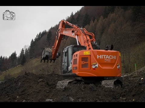 Hitachi Zaxis 225US LC ~ Mabboux Megève| Megève [HD]