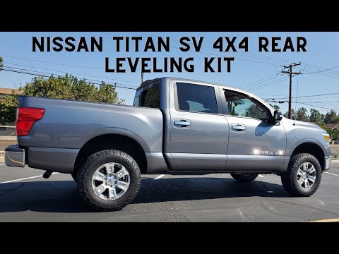 Moto Fab Lift: 2018 Nissan Titan SV 4x4 Rear Leveling Kit Install