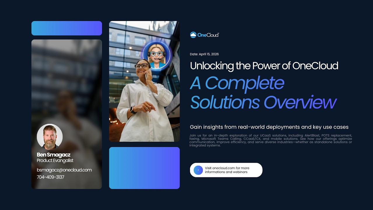 Unlocking the Power of OneCloud - A Complete Solutions Overview