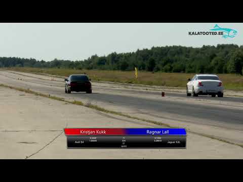 Kristjan Kukk - Audi S4 vs Ragnar Lall - Jaguar XJL. Dragrace @ EDRA nationals 2019