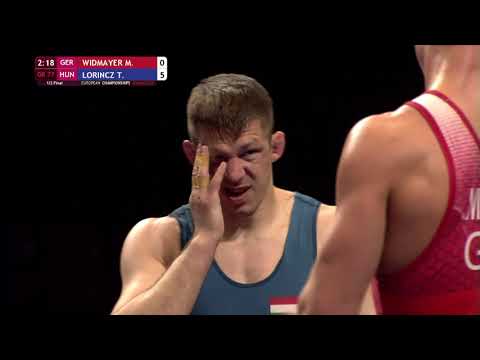 1/2 GR - 77 kg: M. WIDMAYER (GER) v. T. LORINCZ (HUN)