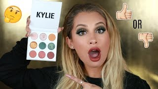 KYLIE COSMETICS BLUE HONEY EYESHADOW PALETTE + NEW VELVETS REVIEW
