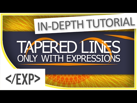 [TUTORIAL] Tapered Line Strokes in After Effects Using Expressions!