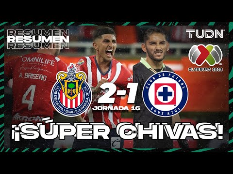 Highlights and goals | Chivas 2-1 Cruz Azul | CL2023 Liga MX - J16 | TUDN