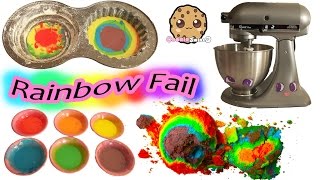 Giant Rainbow Cupcake Fail - Baking My Little Pony Rainbow Dash Birthday Cake