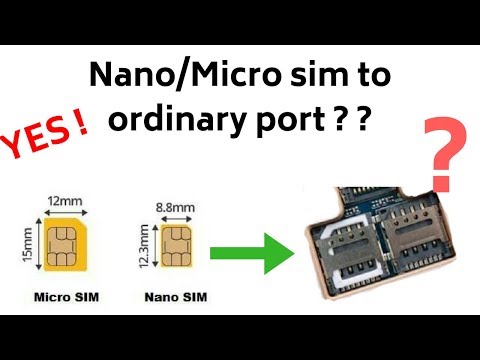 How to put nano/micro sim in ordinary port | without sim adapter