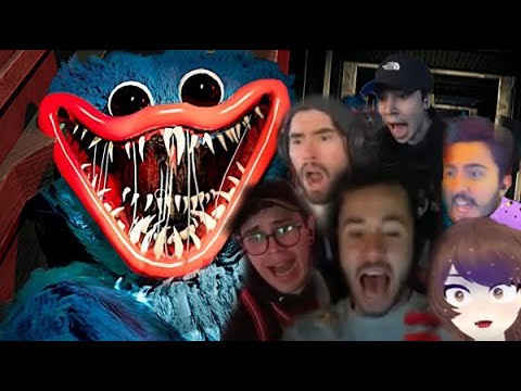 Recopilacion de sustos de youtubers| Poppy playtime