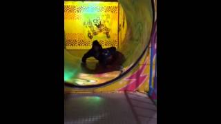 Ethan and Braeden trapped in a tunnel