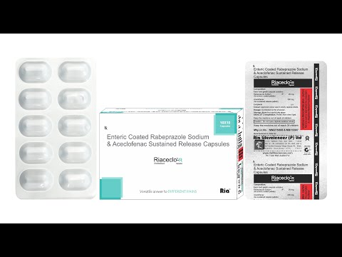 Riaceclo-r aceclofenac (sr)200mg rabeprazole 20mg cap, for h...