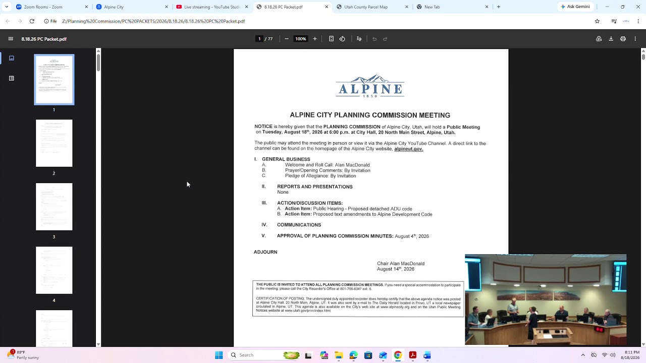 Planning Commission - August 18, 2026