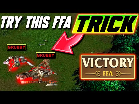 Do This ONE Simple trick to EASILY win FFA - WC3 - Grubby