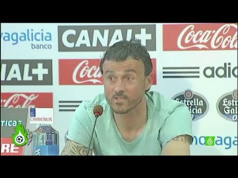 Luis Enrique se despide del Celta