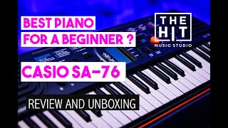 Video thumbnail for Best Piano for a Beginner? - Casio SA-76 Review and Unboxing by TheHitMusicStudio