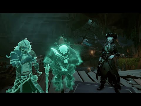 Blessing of Athena's Fortune Cutscene (Receiving the Ghostly Curse) | Sea of Thieves