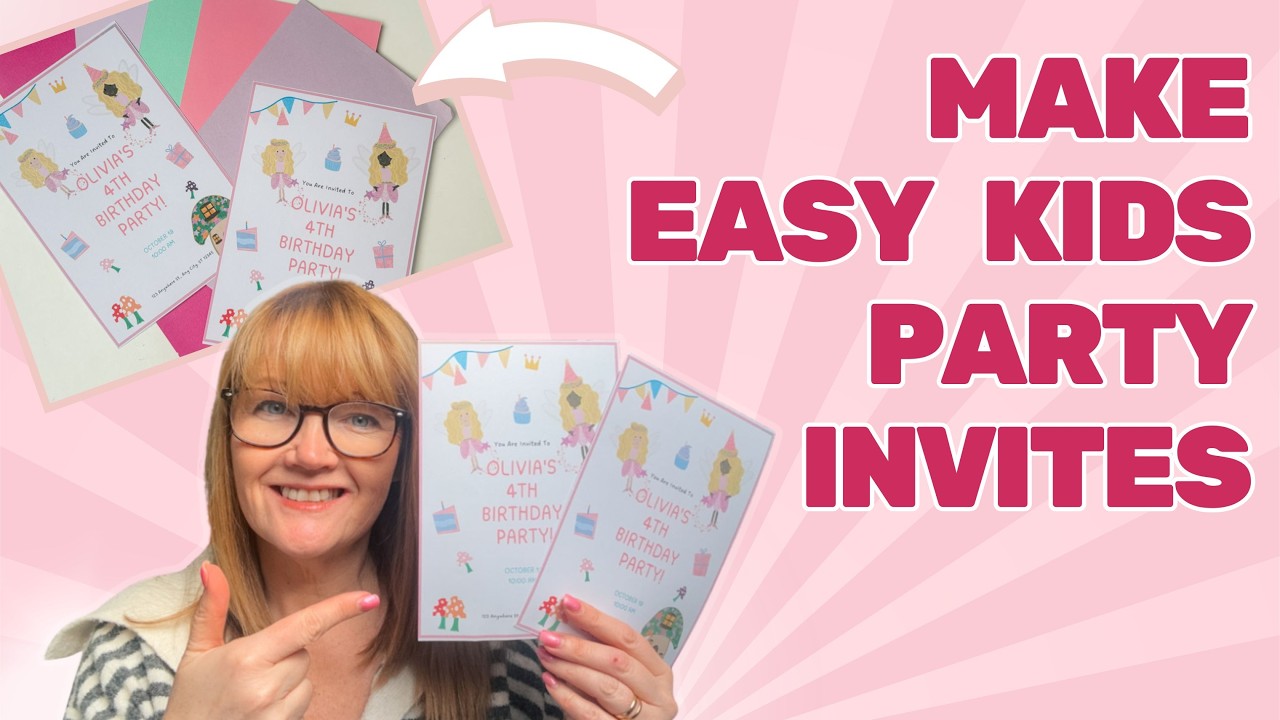 FREE & Budget-Friendly Kids Party Invitations in Canva | Beginner Friendly Tutorial  🎉