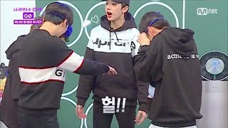 Download lagu [eng sub] wanna one go ep 4 - strange body gag soccer ft. victimised Gulliver maknae guanlin! mp3