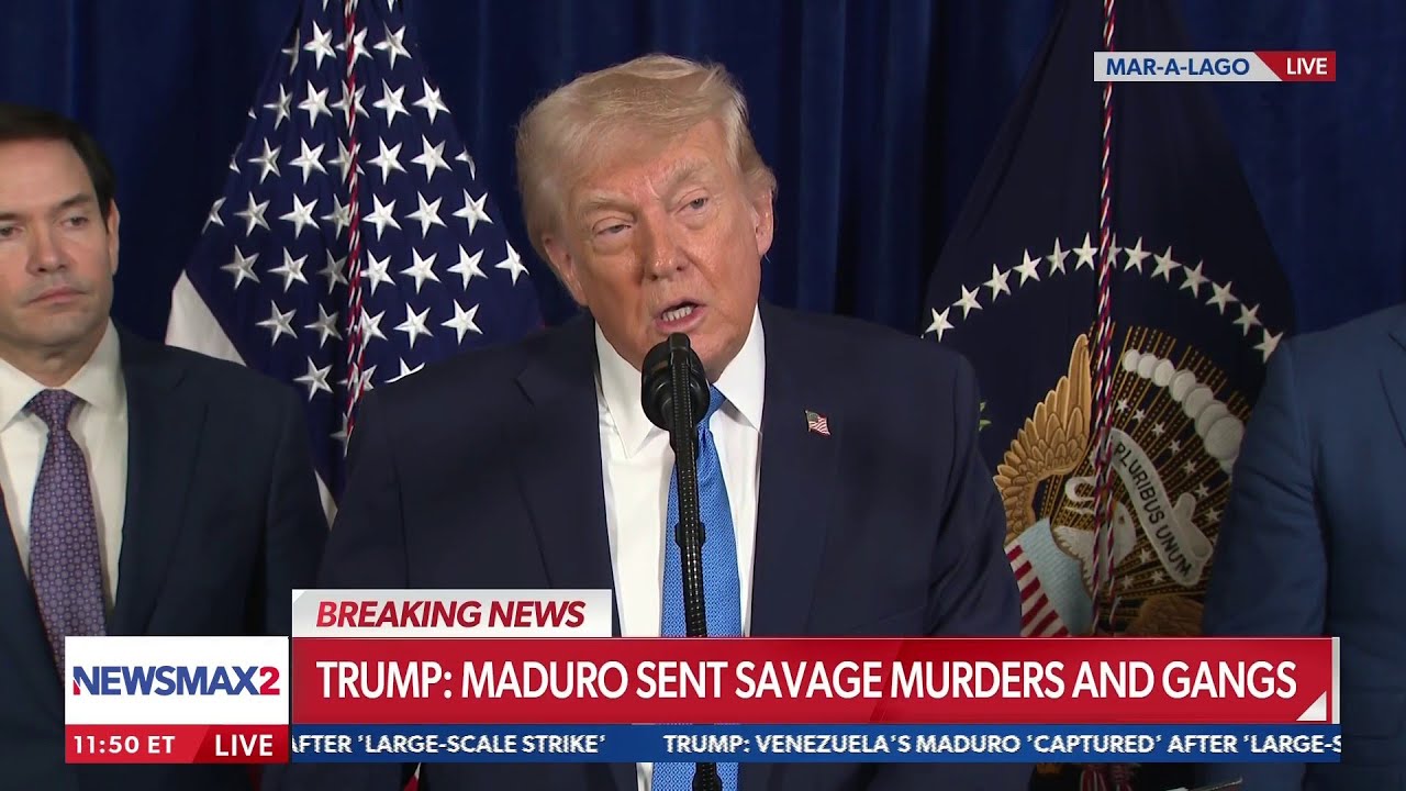 LIVE: President Trump details capture of Venezuela President Nicolas Maduro | NEWSMAX2