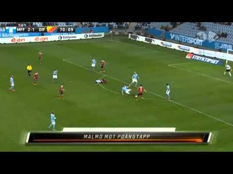 Malmö FF - Djurgården 2-2 omgång 5 allsvenskan 2014 (målen)