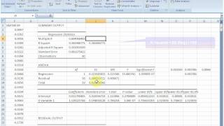 Implementing the Single Index Model in Excel