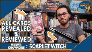 SCARLET WITCH | Marvel Champions | All NEW Cards REVIEWED! (The Most CHAOTIC Hero in MC!)