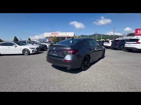 2025 Honda Civic Sedan Sport CVT in Gray for sale at Murray Honda in Chilliwack, BC