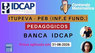 ITUPEVA | Correção de Pedagógicos | PEB (fund) | banca IDCAP