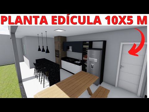 PLANTA DE EDICULA 10x5 METROS!
