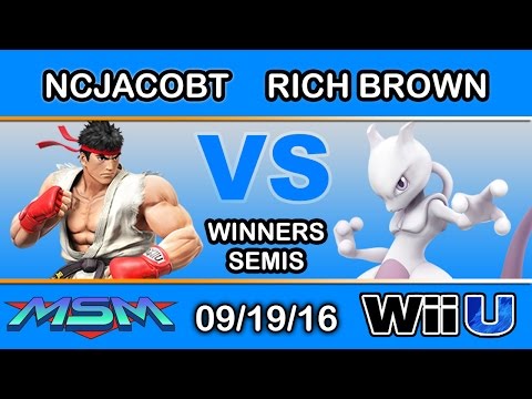 MSM 66 - SCB | NCJacobT (Ryu) Vs. Rich Brown (Mewtwo) Winners Semis - Smash Wii U
