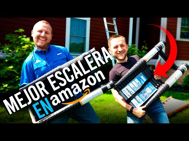 Vídeo relacionado con Amazon Basics Escalera Plegable 3 Peldaños, Estructura de Acero con Pies Antideslizantes, Capacidad de Carga Máxima 150kg, Altura 100,8 cm (Abierta), Negra