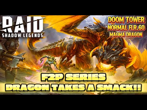 Early Game F2P DOOM TOWER Normal. How to Beat the MAGMA DRAGON - A F2P Series | RAID: Shadow Legends