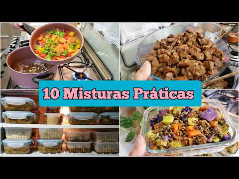 CARDÁPIO VARIADO FÁCIL E PRÁTICO | 10 MISTURAS PARA CONGELAR | COMIDA DIFERENTE A SEMANA TODA | Pt.3