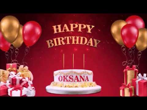 Happy Birthday "Oksana"