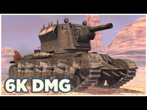 Smasher • 6K DAMAGE • WoT Blitz Gameplay