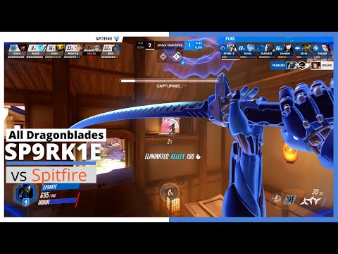 SP9RK1E GENJI - All the Dragonblades vs London Spitfire | OWL Season 2021 Highlights