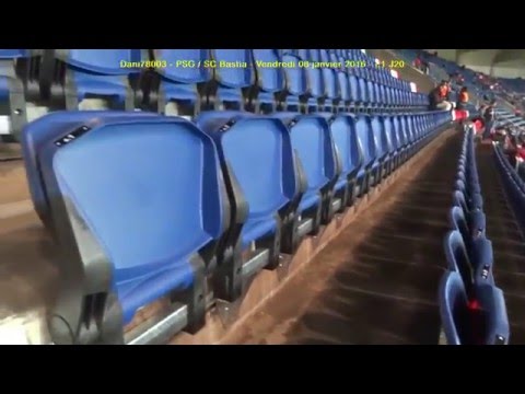 PSG / SC Bastia 08.01.2016 : 2-0 (L1 J20) 1/5 : Les nouveaux sièges tribune Paris