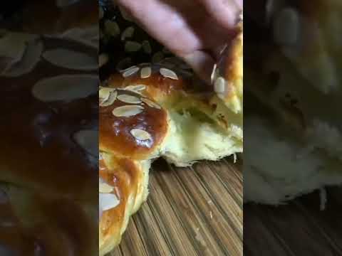 Greek brioche without a mixer #shorts