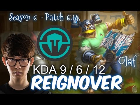 IMT Reignover OLAF vs GRAGAS Jungle  - Patch 6.14 NA Ranked | League of Legends
