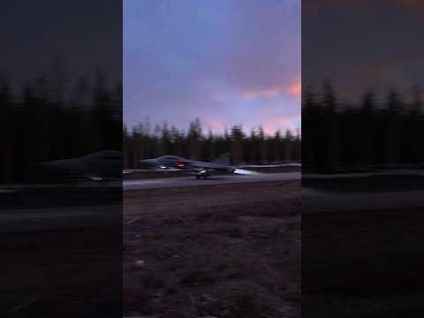 Saab JAS 39 Gripen Takeoff with Full Afterburners | Thrilling Jet Power Display
