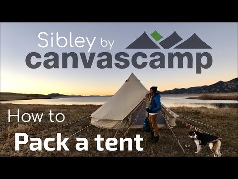 How to Pack up a Sibley Bell Tent - CanvasCamp