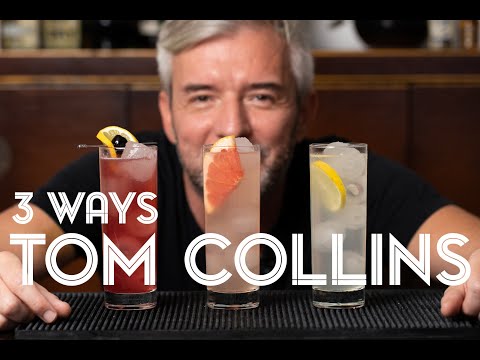 Master this Easy GIN Cocktail - Tom Collins 3 Ways