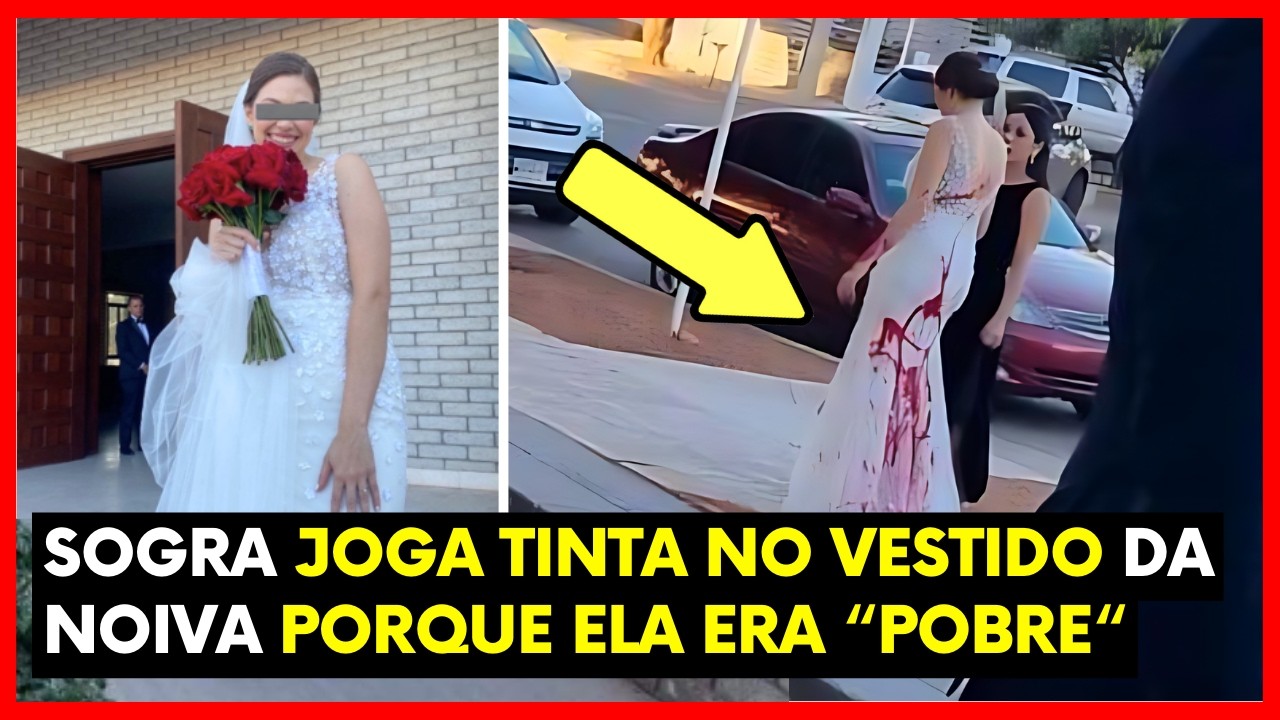 Sogra Humilha Noiva por Ela ser Pobre e Joga Tinta em Seu Vestido de Casamento