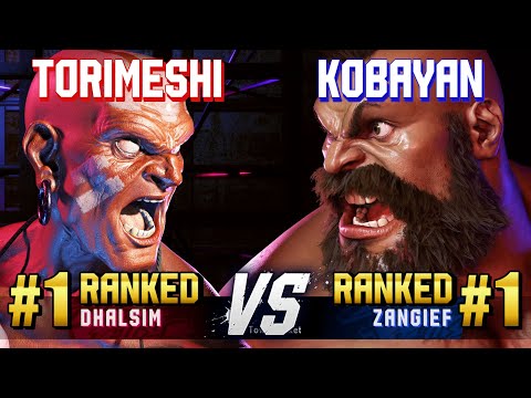 SF6 ▰ TORIMESHI (#1 Ranked Dhalsim) vs KOBAYAN (#1 Ranked Zangief) ▰ High Level Gameplay