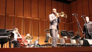 Competition judge Chris Crenshaw performs at 31st Jazz Festival at GHS March 19, 2016