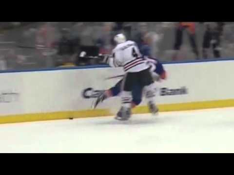 Niklas Hjalmarsson nails Michael Grabner [HD]