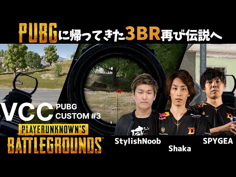 3BRで再び伝説へ StylishNoob SPYGEA [VCC PUBG CUSTOM #3]