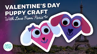 Valentine's Day Cute Puppy Paper Craft For Kids | Party Create!