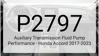 OBD Code p2797 Guide to Repair