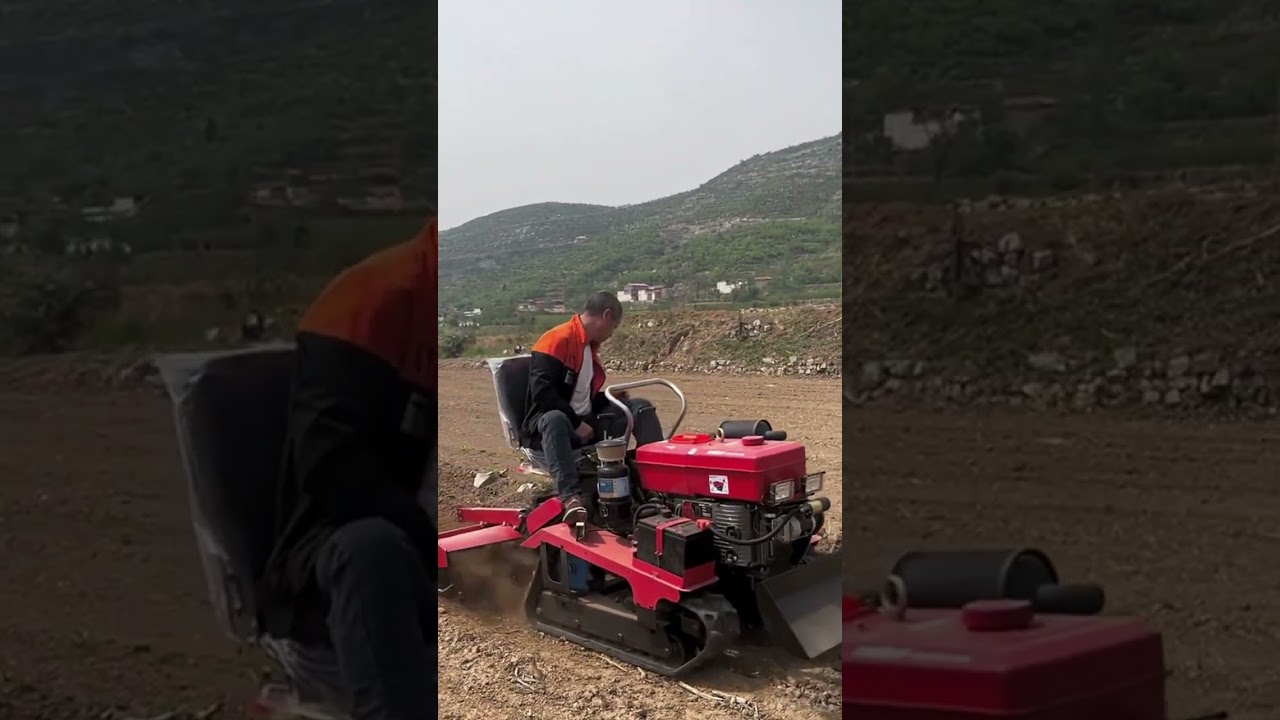 Crawler Tractor with Multi attachments Plough Cultivator Weeder for Soil Preparing