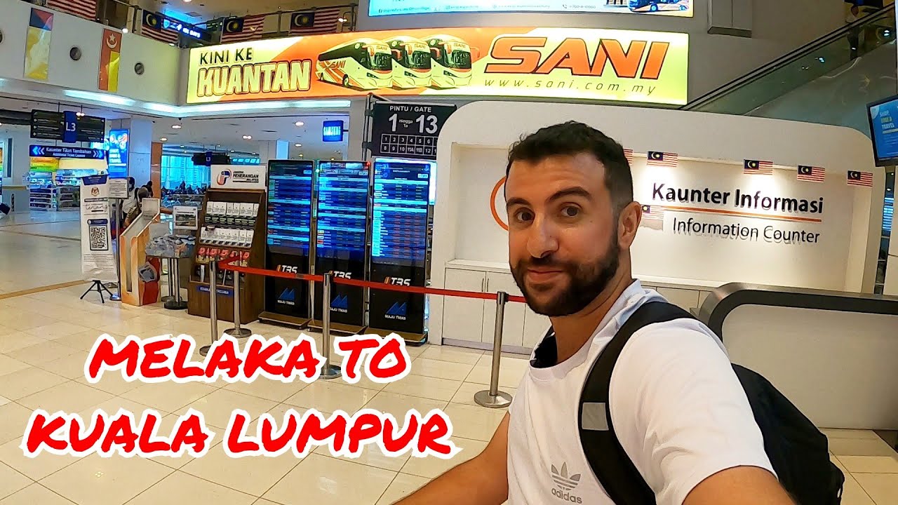 MELAKA To KUALA LUMPUR Malaysia BUS Journey!!! Traveling Day Experience Hotels Food & More