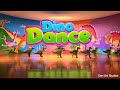 Dino Dance Fun Dinosaur Song For Kids Rockin Dinos Playing Instruments